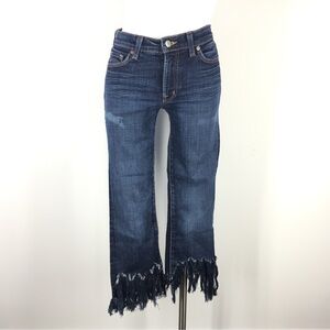 J brand Jeans Fringe Raw Hem Dark